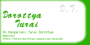 dorottya turai business card